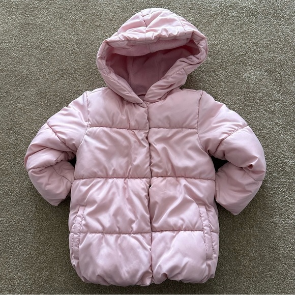 Old Navy Other - Old Navy Pink Puffer Fleece Lined Jacket